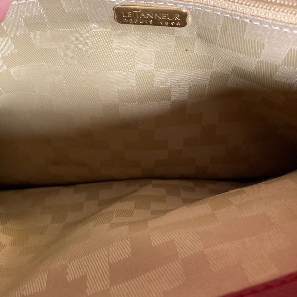 Le Tanneur red leather shoulder bag - Picture 6 of 15